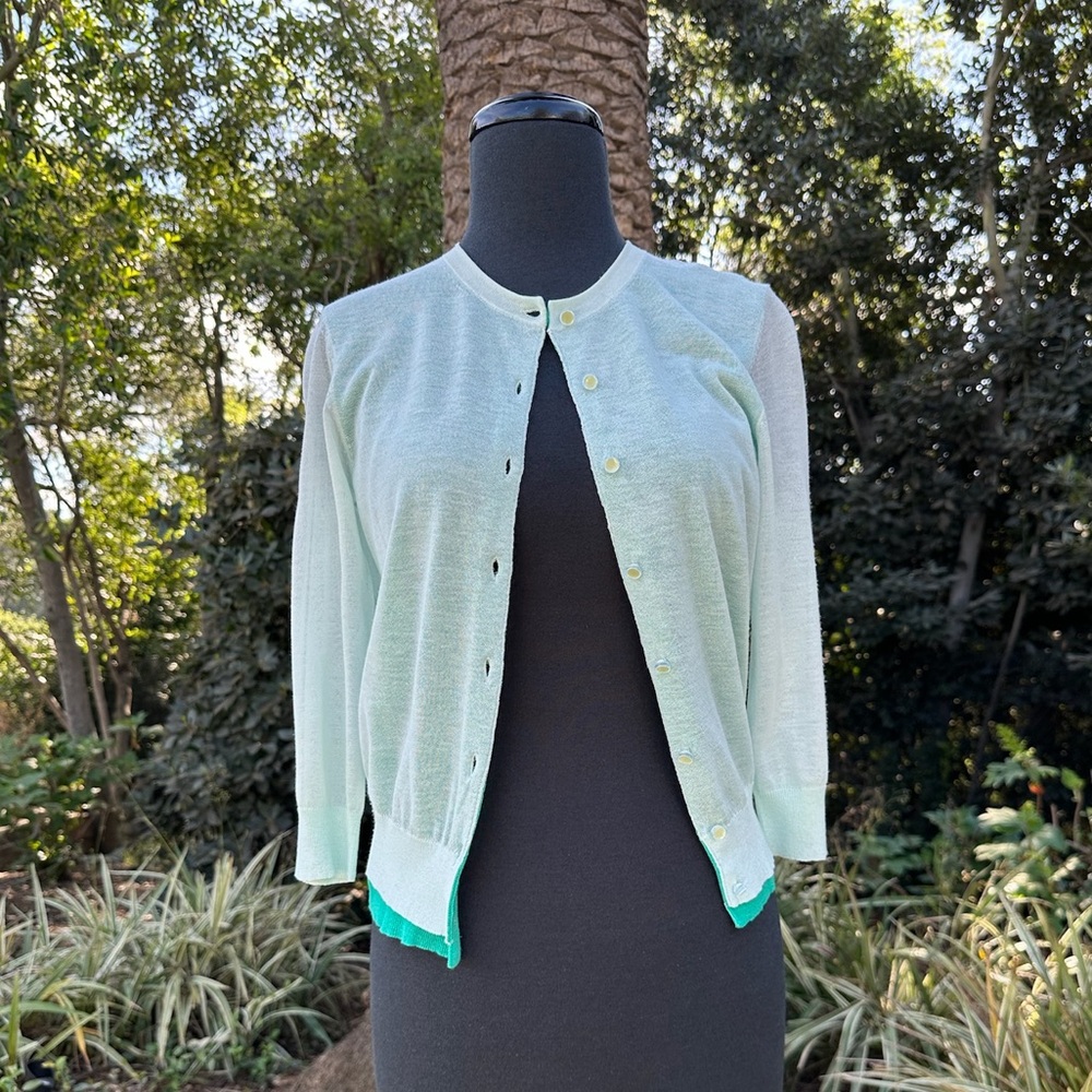 Ann Taylor layered colorblock cardigan - size XS